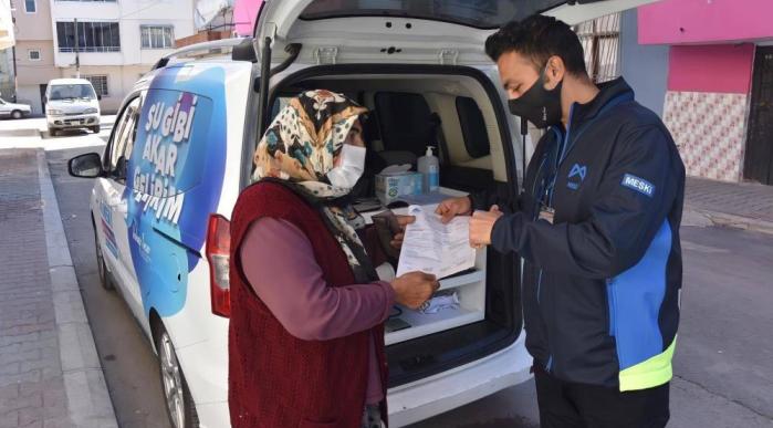 MESKİ’DEN YAŞLI VE ENGELLİLERE YERİNDE ABONELİK HİZMETİ