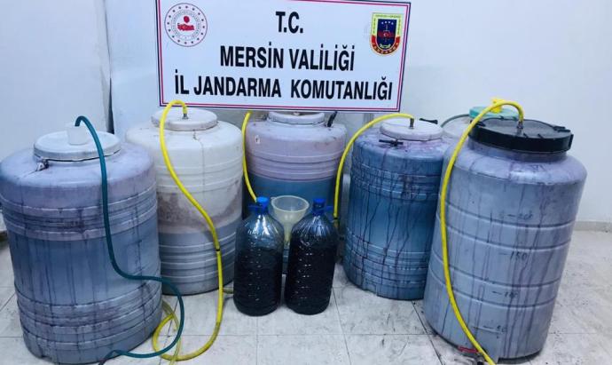MERSİN’DE BİN 184 LİTRE SAHTE İÇKİ ELE GEÇİRİLDİ