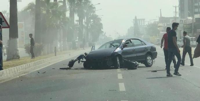 TARSUS’TA TRAFİK KAZASI: 1 YARALI