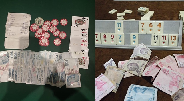 KUMAR OYNAYAN 14 KİŞİYE 44 BİN 100 TL PARA CEZASI KESİLDİ