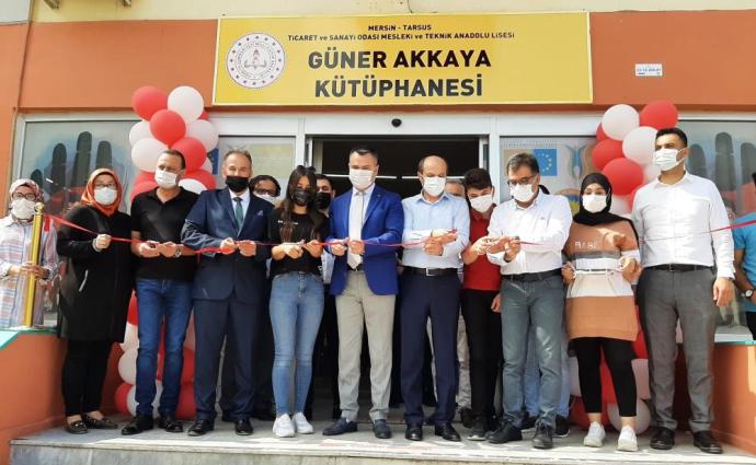 TARSUS TSO MESLEKİ VE TEKNİK ANADOLU LİSESİ’NE KÜTÜPHANE AÇILDI