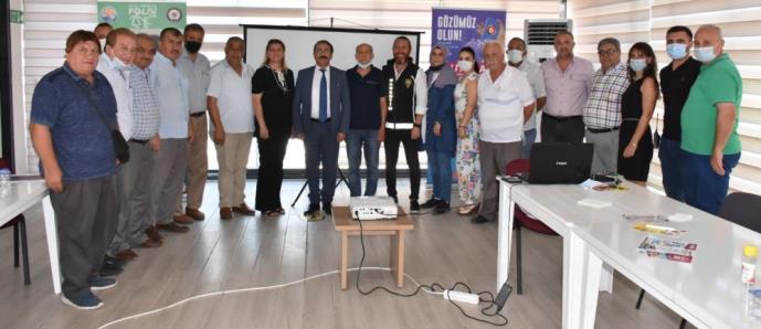 TARSUS’TA MUHTARLARA BAĞIMLILIKLA MÜCADELE EĞİTİMİ VERİLDİ