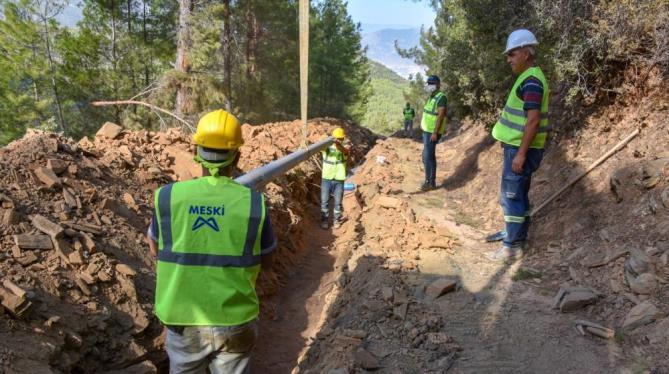 ANAMUR’DA İÇMESUYU ÇALIŞMALARI SÜRÜYOR