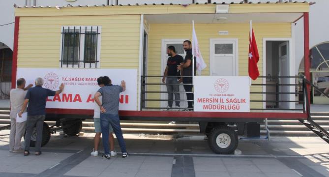 MERSİN’DE MOBİL KONTEYNERLERDE AŞI DÖNEMİ BAŞLADI