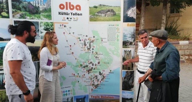 OLBA KÜLTÜR YOLLARI PROJESİNDE YÖRESEL ÜRÜN STANTLARI AÇILDI