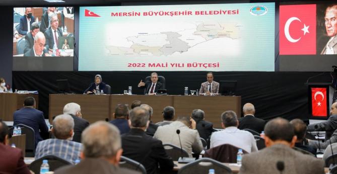 Mersin Büyükşehir Belediyesinin 2022 yılı bütçesi kabul edildi