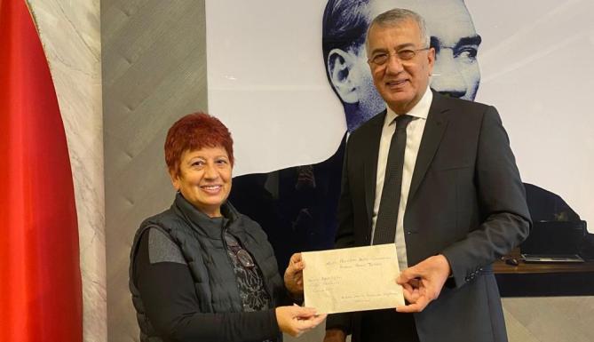 Karne hediyesi olarak kar isteyen çocuklar Başkan Tarhan’a mektup yazdı