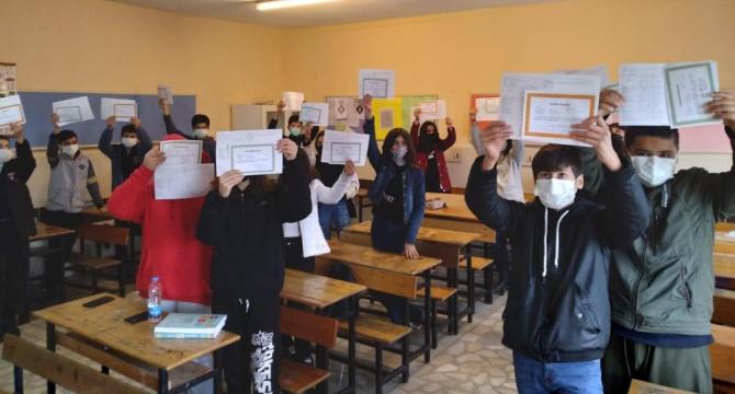 Bozyazı’da karne heyecanı