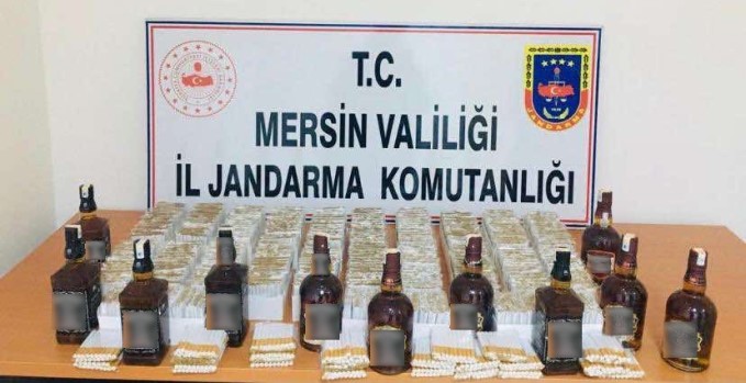 Mersin’de sahte içki ve kaçak sigara operasyonu