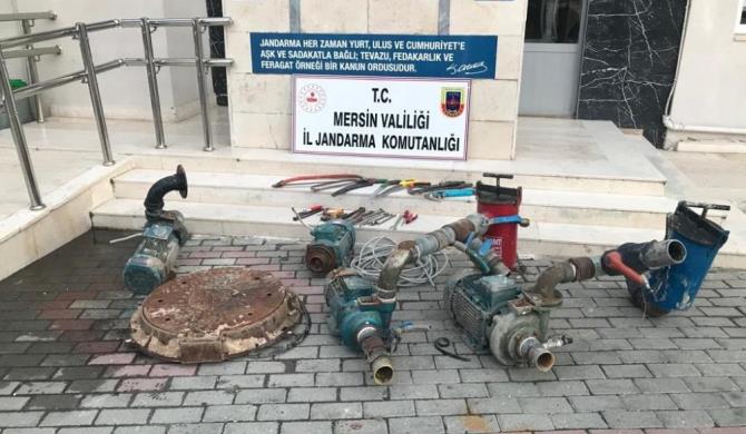 Dinamo hırsızları jandarmanın titiz çalışması sonucu yakalandı