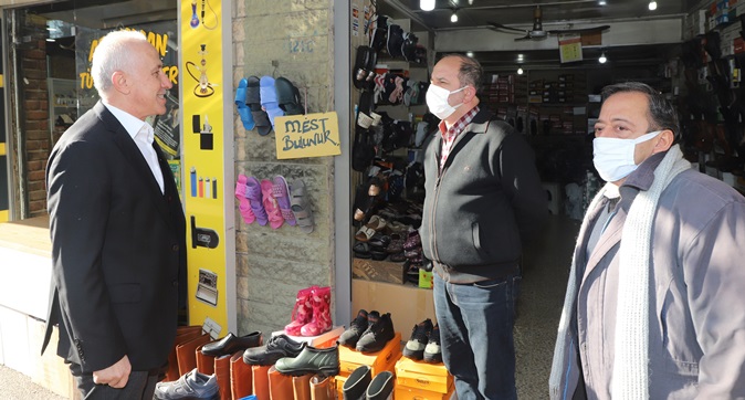 Başkan Gültak, Kuvvayı Milliye Caddesi esnafını ziyaret etti