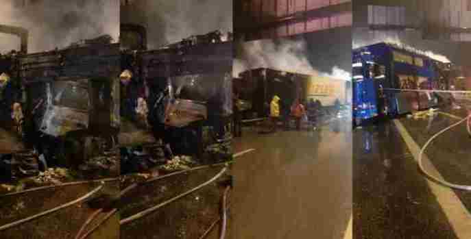 Tarsus’ta tır şoförü yanarak hayatını kaybetti