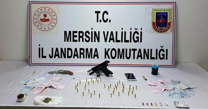 Mersin’de uyuşturucu ile yakalanan şüpheli tutuklandı