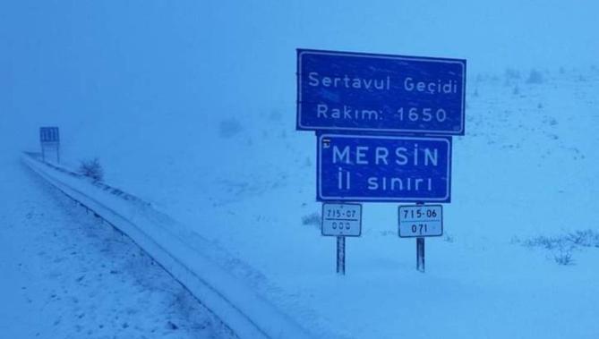 Sertavul Geçidi ulaşıma kapandı