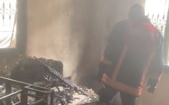 Tarsus’ta ev yangını