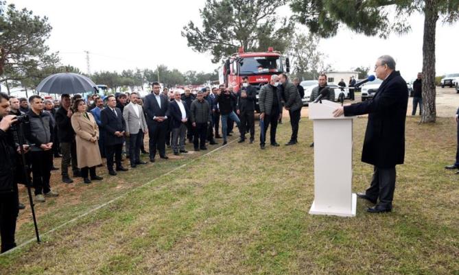 Yangın söndürme su tankerleri orman köylerine dağıtıldı