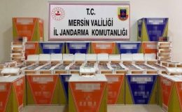 Mersin’de bin makaron ve 40 kilo tütün ele geçirildi