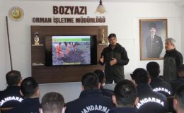 Bozyazı’da jandarma personele yangın eğitimi