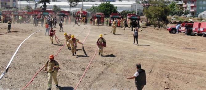 Mersin’de orman yangın ekipleri tatbikatlara başladı