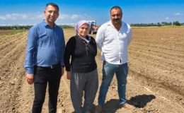 Tarsus’ta soya fasulyesi ekimi yapıldı