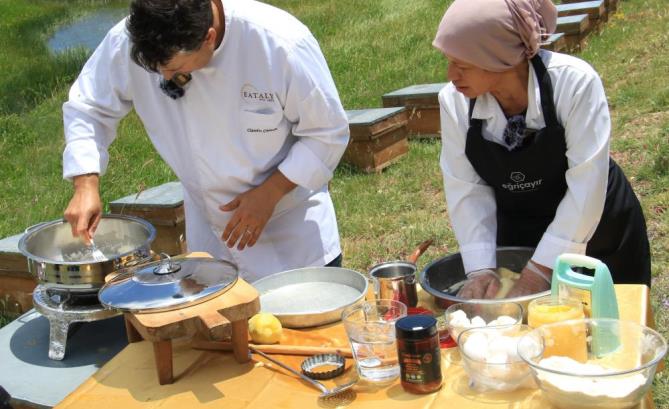 İtalyan şef, 2 bin 500 rakımda dünya birincisi balla tatlı yaptı