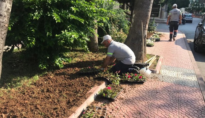 Akdeniz’de park ve yeşil alanlar yenileniyor