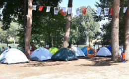 Tarsus Gençlik Kampı’nda çadır kampı etkinliği