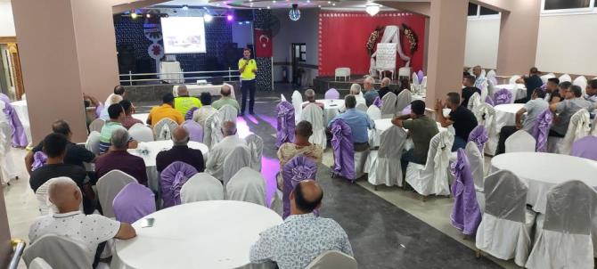 Tarsus’ta Toplu taşıma şoförleri trafik kuralları konusunda uyarıldı