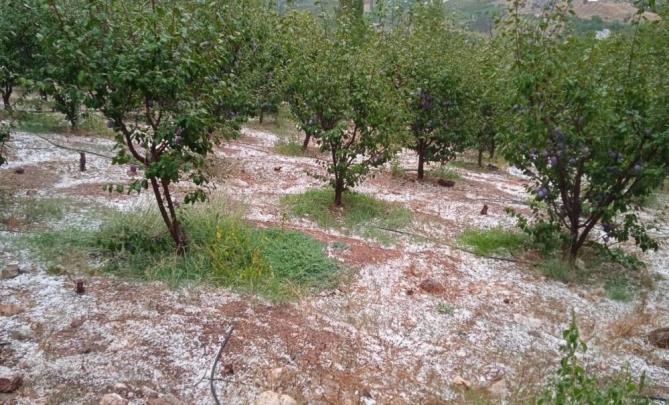 Mersin’de yüksek kesimlerde dolu etkili oldu