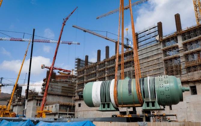 Akkuyu NGS’de 1’nci ünitenin basınç kompansatörü kurulumu tamamlandı