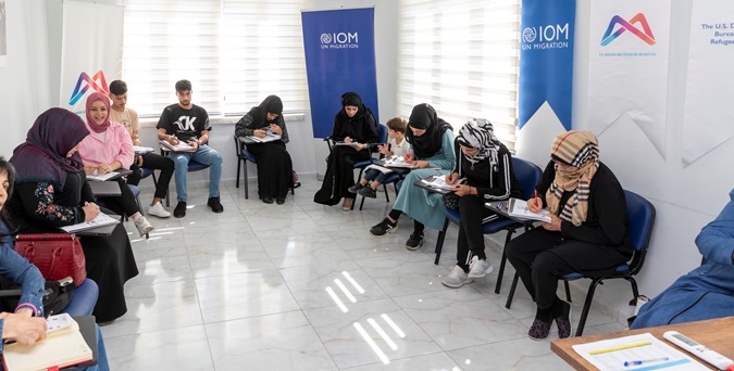 Göçmenler Türkçe öğreniyor