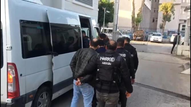 Mersin Polisinin Uyuşturucu operasyonunda 97 şahıs tutuklandı