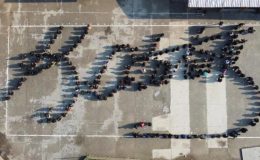 260 öğrenciden Tarsus’un kurtuluşu koreografisi