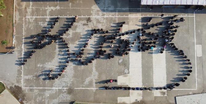 260 öğrenciden Tarsus’un kurtuluşu koreografisi