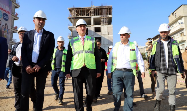 Başkan Gültak, Barış Mahallesi TOKİ Proje sahasını ziyaret etti