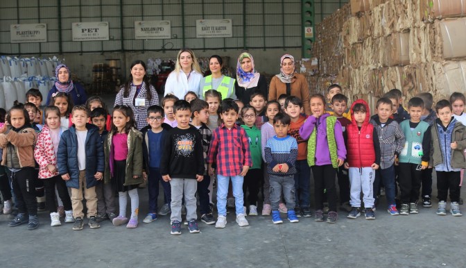 Toroslar’da çocuklar, geri dönüşümü yerinde öğrendi