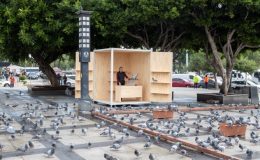 Tarihi Ulu Çarşı Meydanı’na yeni güvercin evi