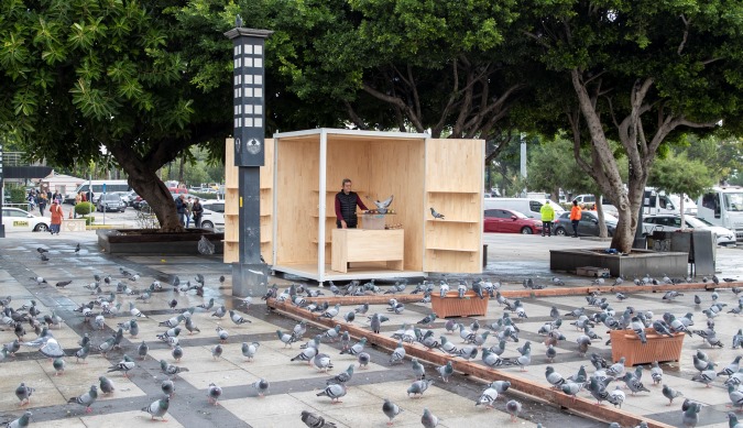 Tarihi Ulu Çarşı Meydanı’na yeni güvercin evi