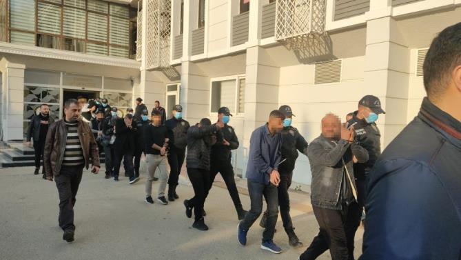 Mersin’de çeşitli suçlara karışan 25 kişi adliyeye sevk edildi