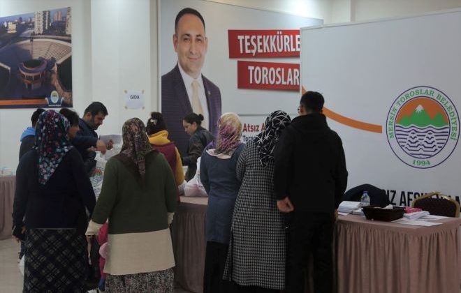 Toroslar Belediyesi tüm ekipleriyle depremzedelerin yanında