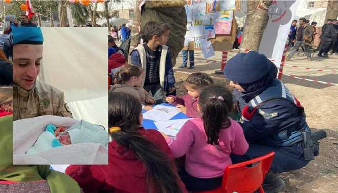 Depremzede çadırında doğan bebeğe ‘Umut’ adı verildi