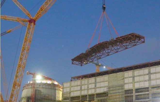 Akkuyu NGS’nin 1’inci ünitesinin türbin binasındaki çatının montajı tamamlandı