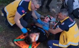 Motosiklet ile otomobil çarpıştı: 1 yaralı