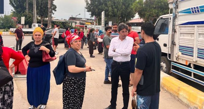 Ali Bozan’dan iş bırakan Hal işçilerine dayanışma ziyareti