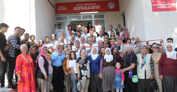 Mezitli’de Kuzucu Mahallesi Gönüllü Evi ve Muhtarlık Binası açıldı