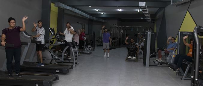 Özel bireyler Büyükşehir fitness salonu’nun tadını çıkarıyor