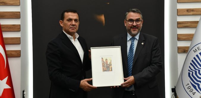 Başkan Özyiğit, Alman mevkidaşı Marc Weigel’ı ağırladı