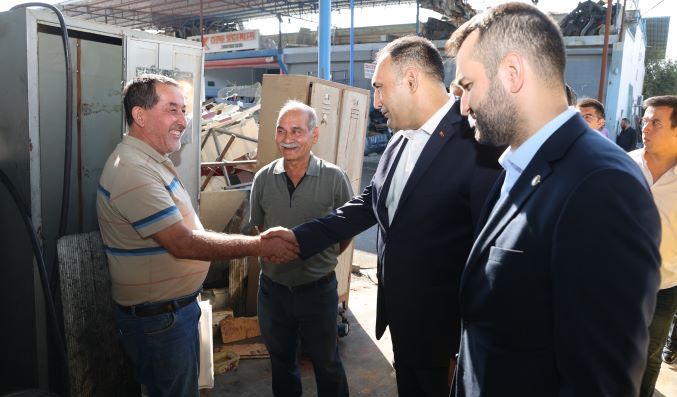 Başkan Yılmaz, sanayi esnafını ziyaret etti