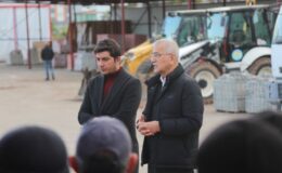 Başkan Tarhan , hizmet için varız