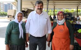 Başkan Yıldız, üretici ve köylü pazarını gezdi